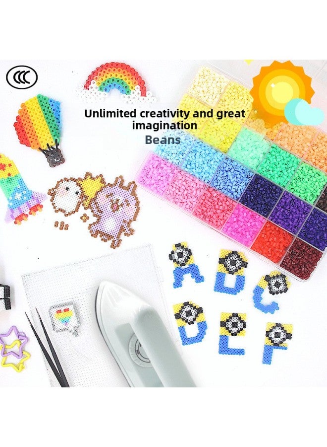 Doudou Handmade Diy Suit 3d Adult Pixel Three-dimensional Drawings Girls' Children's Puzzle Educational Toys Hand-made-Color:Soy 36 Colors 10000 Tablets Without Iron + Practical Accessories - Image 2